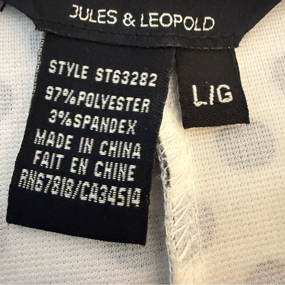 Jules & Leopold | White and Black Polka Dot Peplum Tank Top - Picture 7 of 8